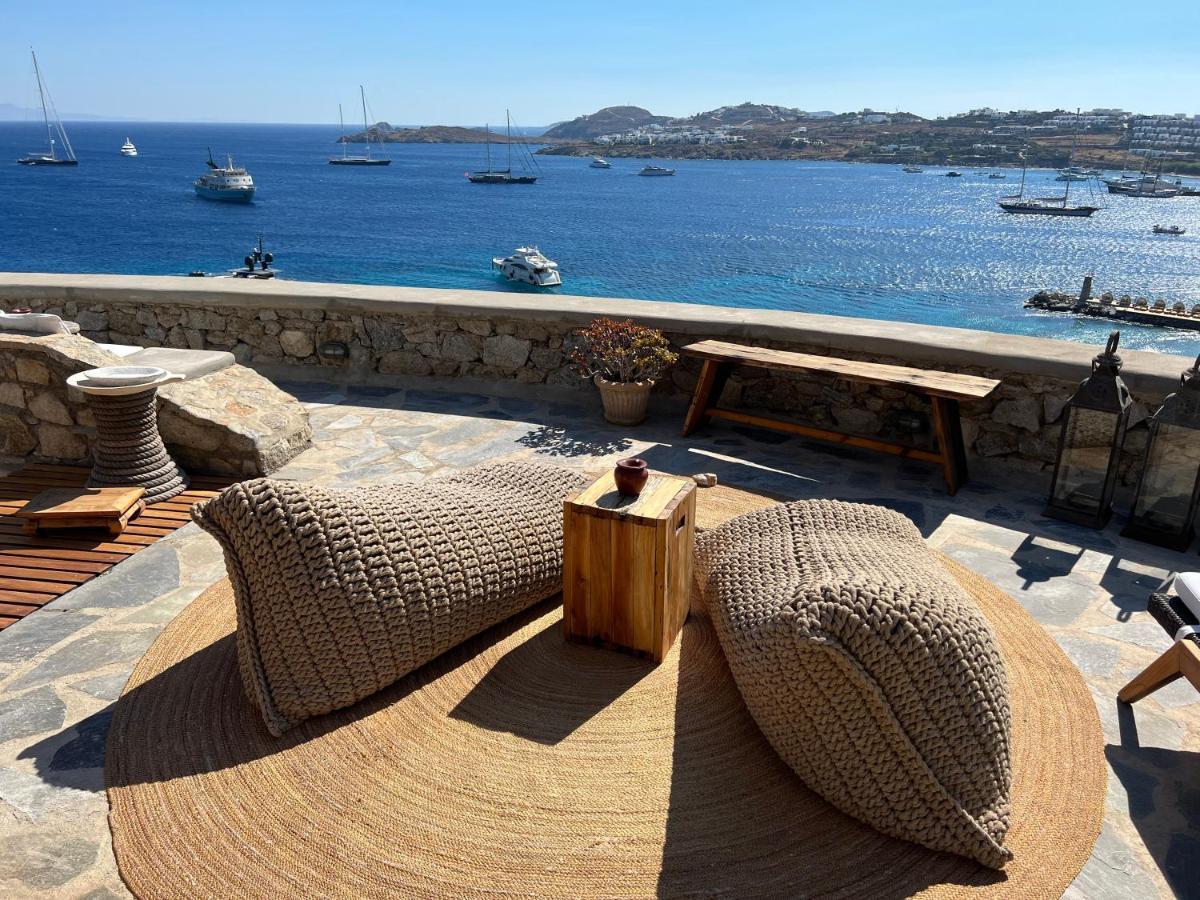 אורנוס Beachfront Mykonos Guest House מראה חיצוני תמונה