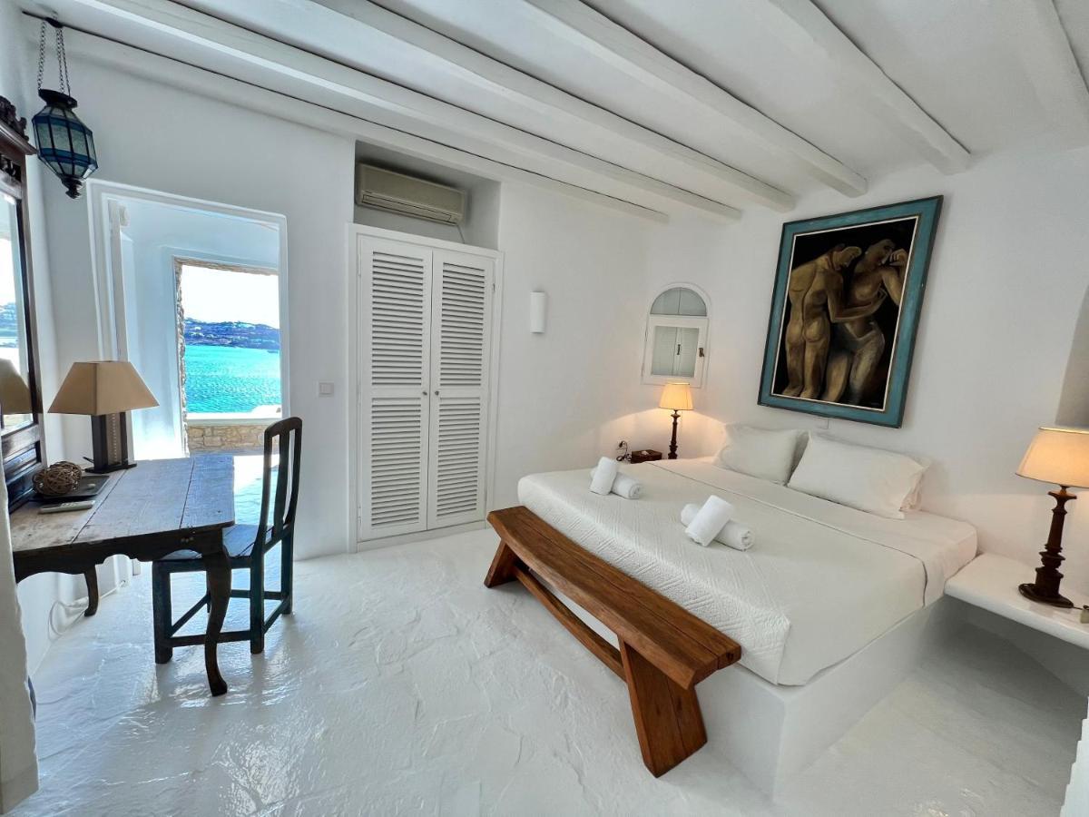 אורנוס Beachfront Mykonos Guest House מראה חיצוני תמונה
